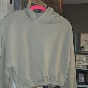 Zara Green Fleece Outerwear